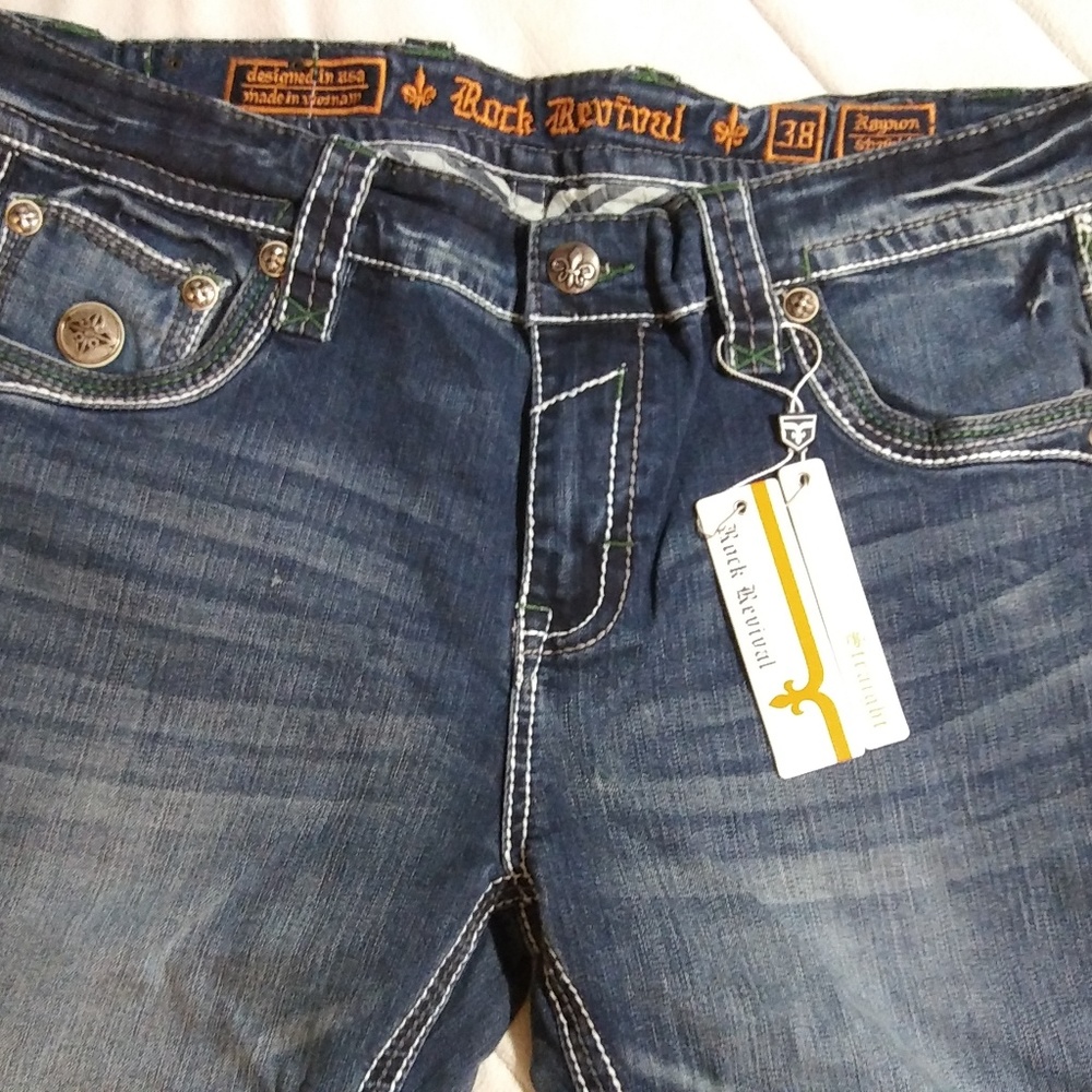 Rock Revival Men's Raynon J203, Medium Blue, 38